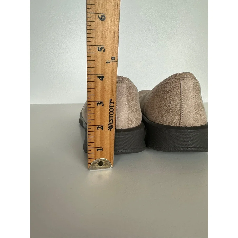LifeStride Bzees Goody Air Step Slip On Shoes Size 9W Tan Comfort Walking